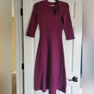 Elegant Purple Midi Dress